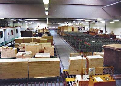 Udrevne baner i møbelproduktion / Non-driven conveyors in furniture factory